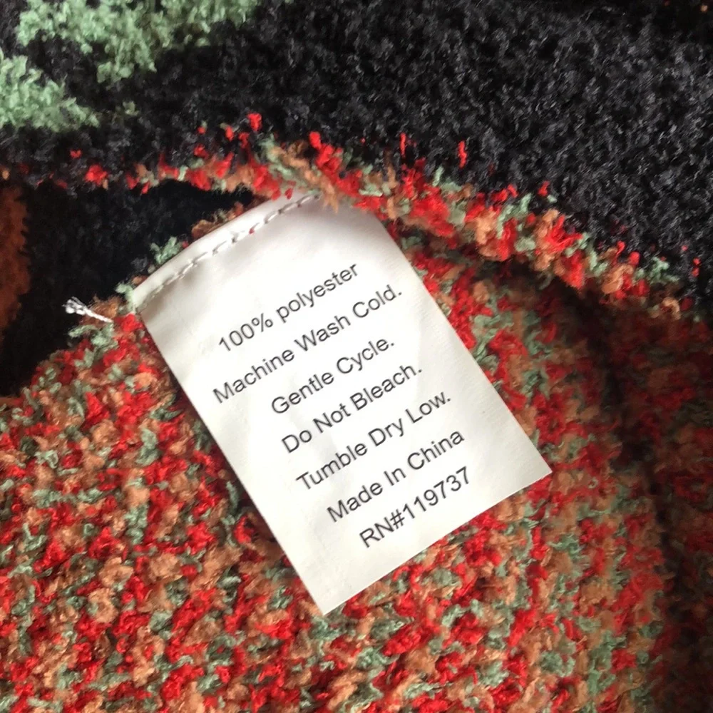 GORGEOUS Gingerbread Knitted Throw